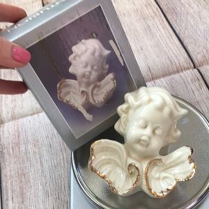 Centurion Porcelain with gold accent angel box